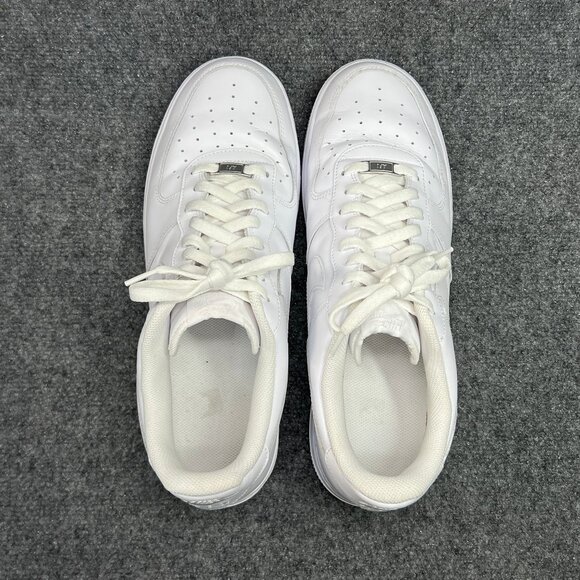 Nike Air Force‎ 1 \'07 Shoes Men\'s Size 14 White Leather Retro Athletic Sneakers main image 10